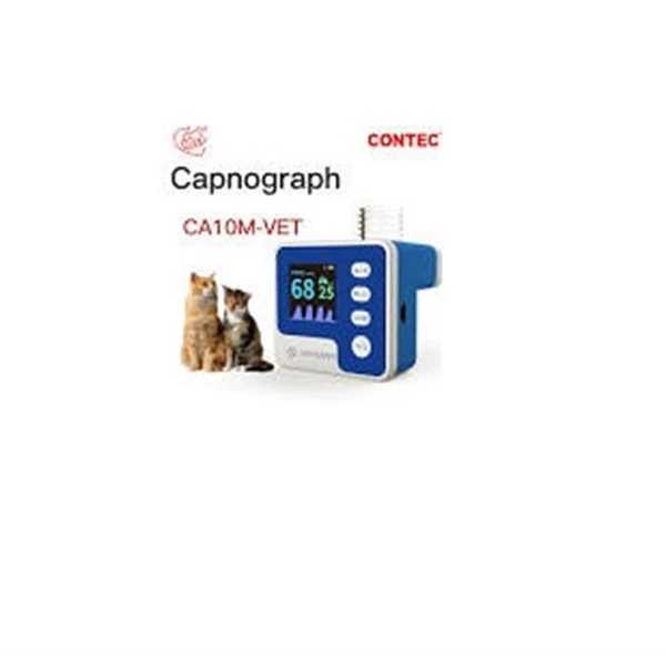 Capnograph Veterinary CA10M-VET ETCO2 Measure Audio-Visual Alarm
