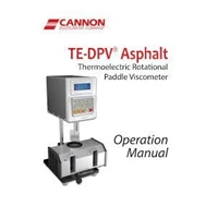 CANNON TE-DPV® Asphalt Thermoelectric Rotational Paddle Viscometer N/A