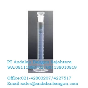 NORMAX Measuring cylinder glass stopper hexagonal base class A with centrificate 