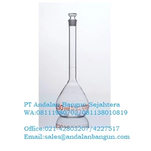 NORMAX Volumetric flask clear glass class A with glass stopper 
