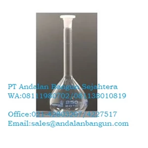 NORMAX Volumetric flask clear glass class A with plastic stopper