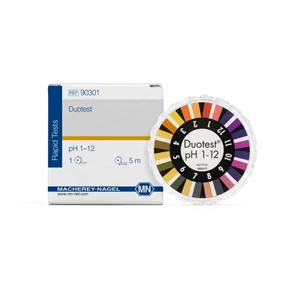 MACHEREY-NAGEL 90301 pH test paper Duotest pH 1–12 with two indicator zones