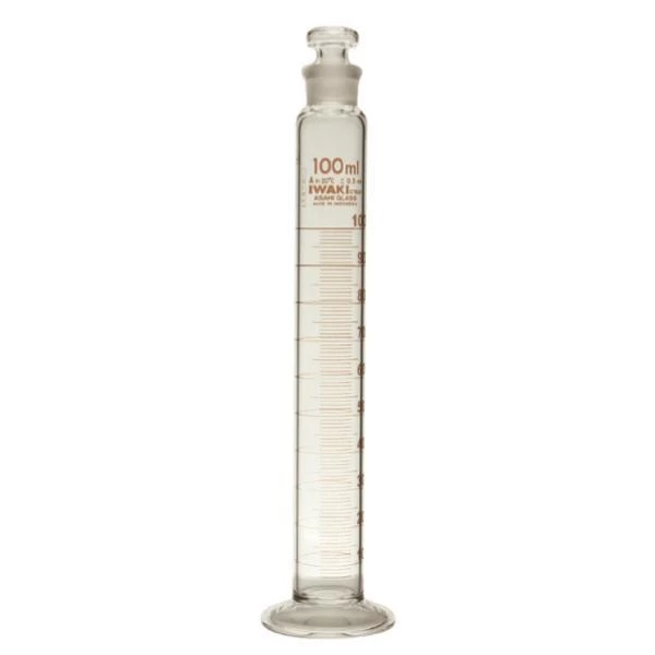 IWAKI Measuring Cylinder With Glass Stopper