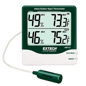 Extech 445713 Big Digit Indoor/Outdoor Hygro-Thermometer