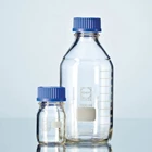 Clear Glass Laboratory Bottle with Screw Cap 1