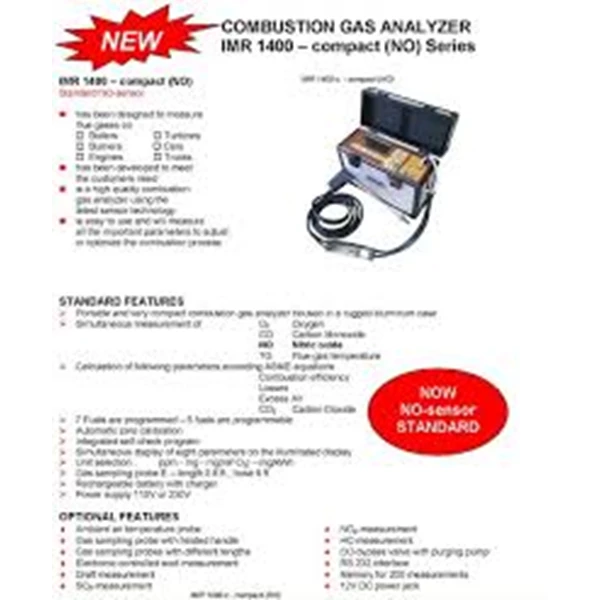 IMR 1400C - Flue Gas Analyzer
